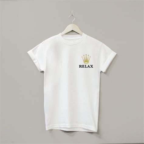 rolex relax shirt|rolex watch t shirts.